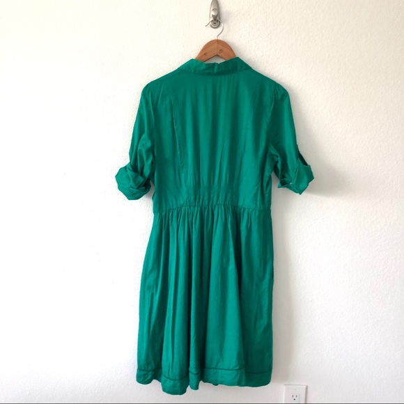 Anthropologie Moulinette Soeur Reed Emerald Dress - Picture 5 of 7